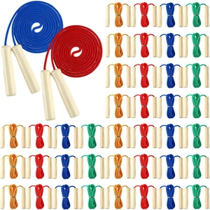 8.53 FT Jump Ropes for Kids Adults Adjustable Cotton Skipping Rope with Wooden Handle for End of The School Training Multiplayer Double Dutch Jump Rope Exercise Outdoor Fun School Sport Gift 8.53 FT Jump Ropes for Kids Adults Adjustable Cotton Skipping Rope with Wooden Handle for End of The School Training Multiplayer Double Dutch Jump Rope Exercise Outdoor Fun School Sport Gift