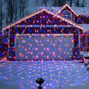 Christmas Projector Lights Outdoor, Multicolor Rotating Snowfall Projector, Moving Points Christmas Projection Lights Outdoor Yard Decorations for House Garden Holiday Decor Christmas Projector Lights Outdoor, Multicolor Rotating Snowfall Projector, Moving Points Christmas Projection Lights Outdoor Yard Decorations for House Garden Holiday Decor