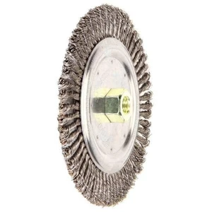 09000 Roughneck 7" Root Pass Weld Cleaning Brush, .020" Steel Wire Fill, 5/8"-11 Unc Nut, Made in the USA, 56 Knots 09000 Roughneck 7" Root Pass Weld Cleaning Brush, .020" Steel Wire Fill, 5/8"-11 Unc Nut, Made in the USA, 56 Knots