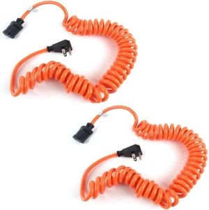 Ad010610 10' 16/3 Sjt Orange Coiled Power Tool Cord, 2 PACK Ad010610 10' 16/3 Sjt Orange Coiled Power Tool Cord, 2 PACK