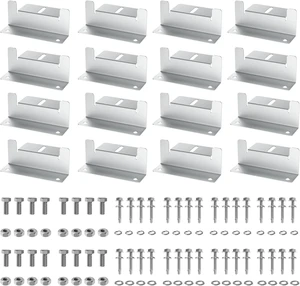 16PCS Solar Panel Mounting Brackets, Z Brackets, Lightweight Aluminum Alloy, Corrosion-Free Construction for RVs, Trailers, Vans, Yachts and Off-Grid Roof Installation 16PCS Solar Panel Mounting Brackets, Z Brackets, Lightweight Aluminum Alloy, Corrosion-Free Construction for RVs, Trailers, Vans, Yachts and Off-Grid Roof Installation