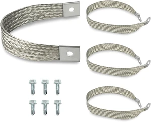 40140 Engine Braided Ground Strap Kit Set of 4 40140 Engine Braided Ground Strap Kit Set of 4