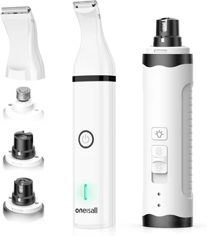 3 in 1 Dog Nail Grinder & Paw Trimmer Kit, 2 LED Lights 3 in 1 Dog Nail Grinder & Paw Trimmer Kit, 2 LED Lights
