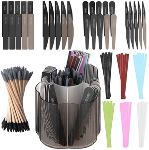 131 Pcs Sanding Sticks Set 360 Degree Rotating Holder 40 Polishing Sticks 30 Sanding Twigs 60 Double Side Slanted Twigs for Plastic Models Jewelry Woodworking Hobby Arts Crafts 131 Pcs Sanding Sticks Set 360 Degree Rotating Holder 40 Polishing Sticks 30 Sanding Twigs 60 Double Side Slanted Twigs for Plastic Models Jewelry Woodworking Hobby Arts Crafts
