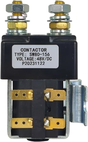 SW80B-156 48V 125A DC Contactor Compatible with Albright Compatible with Curtis Compatible with ZAPI B4SW11 W12 Controller Forklift SPST SW80B156 Solenoid SW80B-156 48V 125A DC Contactor Compatible with Albright Compatible with Curtis Compatible with ZAPI B4SW11 W12 Controller Forklift SPST SW80B156 Solenoid