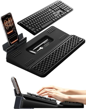 4-in-1 Keyboard Wrist Rest, Keyboard Stand Adjustable Phone Holder 4-in-1 Keyboard Wrist Rest, Keyboard Stand Adjustable Phone Holder