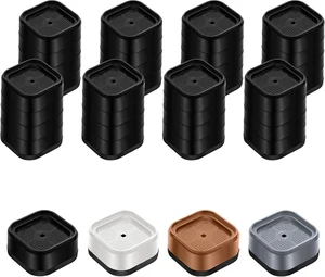 Furniture Risers Adjustable Bed Risers Heavy Duty Lifts Height 4", Square Stackable Bed Risers 1, 2, 3 or 4 Inch for Desk Leg Table Couch Sofa Chair Bed Frame Legs Dorm, 1+1+1+1 Inch, Black, 8 Pack Furniture Risers Adjustable Bed Risers Heavy Duty Lifts Height 4", Square Stackable Bed Risers 1, 2, 3 or 4 Inch for Desk Leg Table Couch Sofa Chair Bed Frame Legs Dorm, 1+1+1+1 Inch, Black, 8 Pack