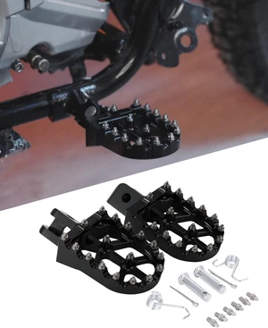 7075 Aluminum CNC Front Foot Pegs for HAWK 250 and 250 DLX-Black 7075 Aluminum CNC Front Foot Pegs for HAWK 250 and 250 DLX-Black