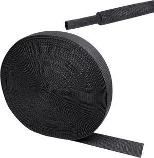 2 in 1 Heat Shrink Braided Sleeving Fabric Tubing 1/2"-32FT 2 in 1 Heat Shrink Braided Sleeving Fabric Tubing 1/2"-32FT