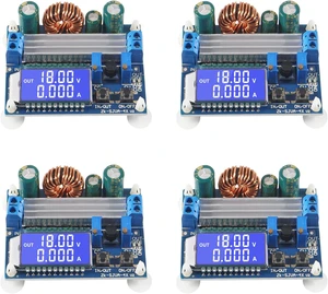 4Pcs DC-DC Buck Boost Converter Module 5.5-30V to 0.5-30V 4A 35W Adjustable Step Up Down Voltage Regulator LCD Digital Voltmeter Ammeter Adjustable Boost Drop Display Power Supply Module 4Pcs DC-DC Buck Boost Converter Module 5.5-30V to 0.5-30V 4A 35W Adjustable Step Up Down Voltage Regulator LCD Digital Voltmeter Ammeter Adjustable Boost Drop Display Power Supply Module