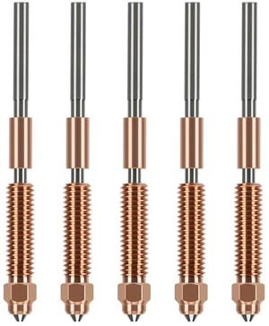 K1C Nozzle Kit 5PCS 0.2 0.4 0.6 0.8 1.0mm Quick-Swap Tri-Metal Hardened Steel High Temp for K1 Max Ender 3 V3 K1C Nozzle Kit 5PCS 0.2 0.4 0.6 0.8 1.0mm Quick-Swap Tri-Metal Hardened Steel High Temp for K1 Max Ender 3 V3