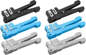 6-Pack Fiber Optic & Coaxial Cable Stripper, 3 Sizes for Buffer Stripping 6-Pack Fiber Optic & Coaxial Cable Stripper, 3 Sizes for Buffer Stripping
