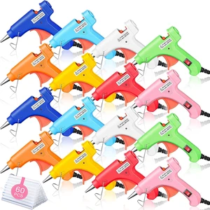 16 Pcs Mini Hot Glue Gun with 40 Sticks, Craft Glue Guns Kit 16 Pcs Mini Hot Glue Gun with 40 Sticks, Craft Glue Guns Kit