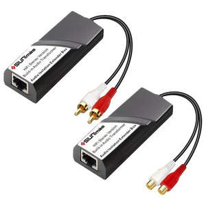 RJ45 to RCA Male-Female Audio Converter Extender Box Build-in Audio Isolators Connecting Over Cat5/Cat6 etc Quality Gold Coating Connectors to RJ45 Stereo Audio Converter RJ45 to RCA Male-Female Audio Converter Extender Box Build-in Audio Isolators Connecting Over Cat5/Cat6 etc Quality Gold Coating Connectors to RJ45 Stereo Audio Converter
