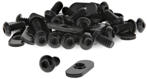 8020, 3393, 10 Series Bolt Combo, 1/4-20 x 0.5 Inch Button Head Socket Cap Screw with Slide in Economy T-Nut Steel Hardware Nuts and Bolts Set (25 Pack) 8020, 3393, 10 Series Bolt Combo, 1/4-20 x 0.5 Inch Button Head Socket Cap Screw with Slide in Economy T-Nut Steel Hardware Nuts and Bolts Set (25 Pack)
