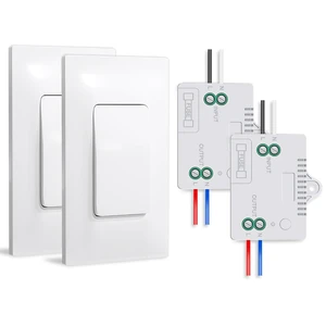 Kinetic Wireless Light Switch and Receiver Kit, 330ft Remote Control Kinetic Wireless Light Switch and Receiver Kit, 330ft Remote Control