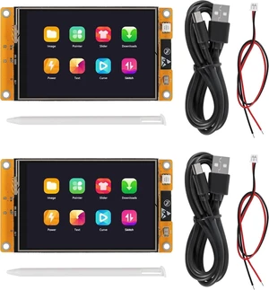 2Pcs 3.5" LCD Display Screen ESP32 Development Board 320X480 Resolution ESP32-WROOM-32 WiFi Smart Display Screen 3.5inch OLED TFT Module Resistive Touch for IDE,ESP IDE,Micropython and Mixly 2Pcs 3.5" LCD Display Screen ESP32 Development Board 320X480 Resolution ESP32-WROOM-32 WiFi Smart Display Screen 3.5inch OLED TFT Module Resistive Touch for IDE,ESP IDE,Micropython and Mixly