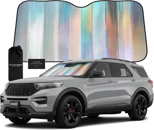 Holographic Windshield Sun Shade - 28 x 58 in, Large Holographic Windshield Sun Shade - 28 x 58 in, Large