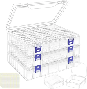 Bead Organizer Box, 138Pcs Small Bead Organizers and Storage Bead Organizer Box, 138Pcs Small Bead Organizers and Storage