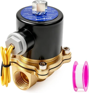 1/2" PT Brass Solenoid Valve DC 12V Normally Open Valve 1/2" PT Brass Solenoid Valve DC 12V Normally Open Valve