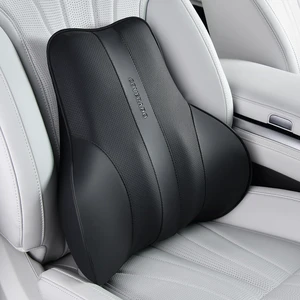 Lumbar Support Pillow for Car, Ergonomic Memory Foam Back Pillow for Office Chair, New Back Cushion for Pain Relief, PU Leather Car Lumbar Support for Driving Seat Black Lumbar Support Pillow for Car, Ergonomic Memory Foam Back Pillow for Office Chair, New Back Cushion for Pain Relief, PU Leather Car Lumbar Support for Driving Seat Black