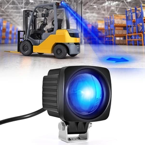 Upgraded Blue LED Forklift Safety Warning Light with Arrow Sign,10W LED,12-100V DC, Durable, Waterproof Pedestrian Warning Spotlight, Adjustable Mount for Enhanced Safety and Visibility Upgraded Blue LED Forklift Safety Warning Light with Arrow Sign,10W LED,12-100V DC, Durable, Waterproof Pedestrian Warning Spotlight, Adjustable Mount for Enhanced Safety and Visibility