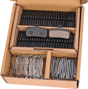 4-Piston Bicycle Brake Pads, 25 Pairs Bike Disc Brake Pads with Tools 4-Piston Bicycle Brake Pads, 25 Pairs Bike Disc Brake Pads with Tools