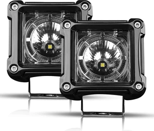 LED Cubes, Rigidhorse 3 Inch LED Pods Light 2PCS 100W Square Driving Lights SpotBeam Off Road Work Lights Fog Lights Truck Bumper Light for ATV UTV Motorcycle Pickup Boat LED Cubes, Rigidhorse 3 Inch LED Pods Light 2PCS 100W Square Driving Lights SpotBeam Off Road Work Lights Fog Lights Truck Bumper Light for ATV UTV Motorcycle Pickup Boat