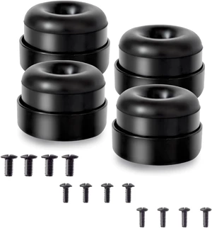 4 Pcs Subwoofer Isolation Pads/System with Mount Screws 4 Pcs Subwoofer Isolation Pads/System with Mount Screws