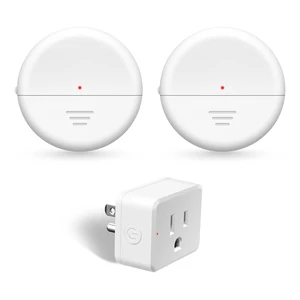Wireless Motion Sensors Plug, PIR Sensor Outlet with Timer Setting to Auto Turn On/Off, Adjustable Detection Range, 15A/1500W Remote Control Plug for Christmas Lights, Fans(2Sensor 1Plug) Wireless Motion Sensors Plug, PIR Sensor Outlet with Timer Setting to Auto Turn On/Off, Adjustable Detection Range, 15A/1500W Remote Control Plug for Christmas Lights, Fans(2Sensor 1Plug)