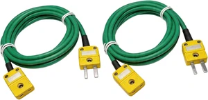 Type K Thermocouple Extension Cables 78-inch Length 2-Pack Type K Thermocouple Extension Cables 78-inch Length 2-Pack
