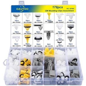178pcs Body Side & Exterior Trim Rocker Molding Clips Assortment for GM Buick Cadillac Chevy GMC 178pcs Body Side & Exterior Trim Rocker Molding Clips Assortment for GM Buick Cadillac Chevy GMC