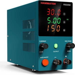DC Power Supply (0-30 V 0-5 A) HM305M Mini Variable Switching Digital Bench Power Supply DC Power Supply (0-30 V 0-5 A) HM305M Mini Variable Switching Digital Bench Power Supply