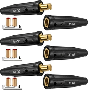 3 Pack LC-40 Welding Leads Quick Connector, Welding Cable Connectors 3 Pack LC-40 Welding Leads Quick Connector, Welding Cable Connectors