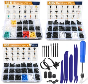 1315 PCS Retainer Clips Interior Accessories, 56 Popular Sizes Bumper Trim Body Clips with Fasteners Remover & 10 Pcs Reusable Cable Ties for Toyota, Nissan, Ford, BMW, Chevy, Honda, Subaru 1315 PCS Retainer Clips Interior Accessories, 56 Popular Sizes Bumper Trim Body Clips with Fasteners Remover & 10 Pcs Reusable Cable Ties for Toyota, Nissan, Ford, BMW, Chevy, Honda, Subaru