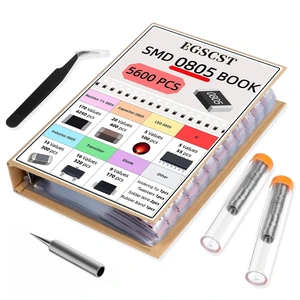 5600PCS 0805 SMD Resistor Kit from 0 to 10M 1%, Electronics Component Assortment with Resistors, Capacitors, Diodes, Transistors, IC, Inductors, LEDs Sample Book for DIY and Repair 5600PCS 0805 SMD Resistor Kit from 0 to 10M 1%, Electronics Component Assortment with Resistors, Capacitors, Diodes, Transistors, IC, Inductors, LEDs Sample Book for DIY and Repair