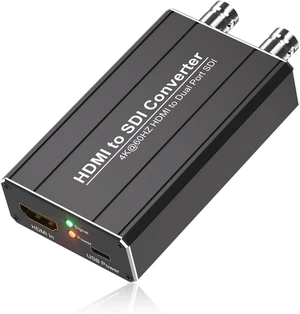 HDMI to SDI converter, Dual SDI Output Adapter Support HDMI 4K/60Hz Input, Auto Format Detection Extender for Camera Home Theater HDMI to SDI converter, Dual SDI Output Adapter Support HDMI 4K/60Hz Input, Auto Format Detection Extender for Camera Home Theater