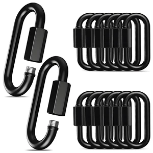 50PCS 3IN(M8) Black Galvanized Steel Quick Link Locking Connector 50PCS 3IN(M8) Black Galvanized Steel Quick Link Locking Connector