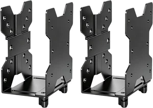 Thin Client Mount Bracket Adjustable Mini PC Mount Bracket,CPU VESA Under Desk and Monitor Arm Computer Holder, Black, 2 Pack Thin Client Mount Bracket Adjustable Mini PC Mount Bracket,CPU VESA Under Desk and Monitor Arm Computer Holder, Black, 2 Pack