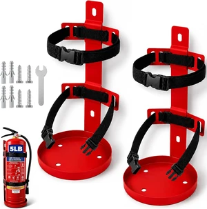 5 lb Fire Extinguisher Wall Mount Bracket - Heavy Duty Adjustable Quick Release Metal Holder for 5 lb Fire Extinguishers2 Pack 5 lb Fire Extinguisher Wall Mount Bracket - Heavy Duty Adjustable Quick Release Metal Holder for 5 lb Fire Extinguishers2 Pack