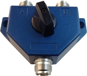 TW-102BLUE 2 Position Coaxial Switch for 144/440MHz HAM CB or HF/VHF/UHF Radio UHF Female (SO-239) Connector Plated NI TW-102BLUE 2 Position Coaxial Switch for 144/440MHz HAM CB or HF/VHF/UHF Radio UHF Female (SO-239) Connector Plated NI