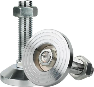 Heavy Duty 6600 lb Solid Carbon Steel Leveling Feet M24 Thread Heavy Duty 6600 lb Solid Carbon Steel Leveling Feet M24 Thread