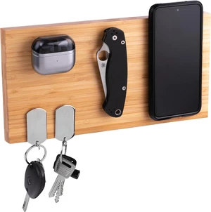 Premium Magnetic Bamboo Key Holder for Wall, No Drill Wooden Key Rack with Strong Magnets, 3M Adhesive Entryway Organizer for Keys, Phone, Earbuds & Everyday Essentials Premium Magnetic Bamboo Key Holder for Wall, No Drill Wooden Key Rack with Strong Magnets, 3M Adhesive Entryway Organizer for Keys, Phone, Earbuds & Everyday Essentials