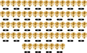 Carburetor Jet Kit 36-181 for Holley 2010, 2300, 4150, 4160 & 4500, 72 Pcs Carburetor Jet Kit 36-181 for Holley 2010, 2300, 4150, 4160 & 4500, 72 Pcs