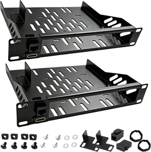2-Pack 10inch 1U Mini PC Rack Mount Shelf Compatible with Micro OptiPlex MFF ThinkCentre HP Desktop Mini with RJ45 CAT6 Port & HDMI Port 2-Pack 10inch 1U Mini PC Rack Mount Shelf Compatible with Micro OptiPlex MFF ThinkCentre HP Desktop Mini with RJ45 CAT6 Port & HDMI Port