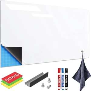 Adhesive Backing Magnetic Whiteboard Contact Paper - 24" x 36" Peel and Stick Dry Erase Board Sticker - Magnetic Wall Decal Wallpaper for Any Smooth Surface, Office, Home, Classroom, Playroom Adhesive Backing Magnetic Whiteboard Contact Paper - 24" x 36" Peel and Stick Dry Erase Board Sticker - Magnetic Wall Decal Wallpaper for Any Smooth Surface, Office, Home, Classroom, Playroom