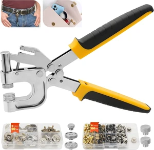 160 Set Leather Rivets & 20 Set Magnetic Snap Kit with Installation Plier 160 Set Leather Rivets & 20 Set Magnetic Snap Kit with Installation Plier