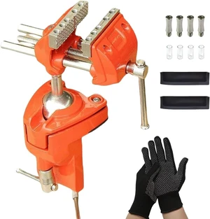 Bench Vise 3 Inch Heavy Duty, 360° Swivel Base & Clamp-On Workbench Vise, Cast Steel Multi-Purpose Table Vice for Woodworking, Metalworking, Drilling, Sawing, DIY Projects Bench Vise 3 Inch Heavy Duty, 360° Swivel Base & Clamp-On Workbench Vise, Cast Steel Multi-Purpose Table Vice for Woodworking, Metalworking, Drilling, Sawing, DIY Projects