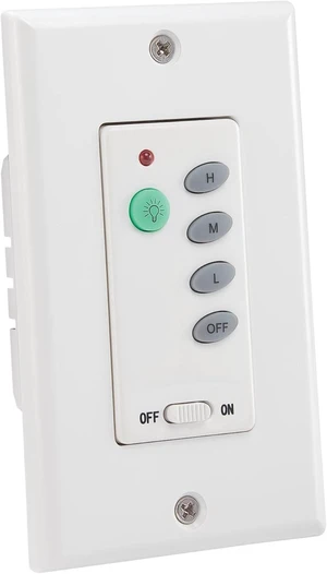 7787500 Wireless Ceiling Fan and Light Wall Control 7787500 Wireless Ceiling Fan and Light Wall Control