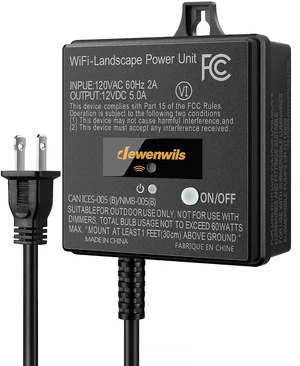 60W WiFi Low Voltage Transformer, 120V AC to 12V DC 60W WiFi Low Voltage Transformer, 120V AC to 12V DC